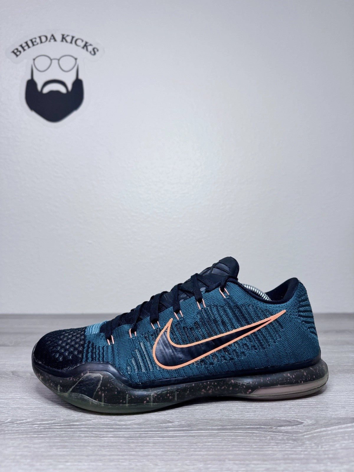 Size 10.5 - Nike Kobe 10 Elite Low Drill Sergeant 2015 747212-303 Preowned Asics Cloud Shoes