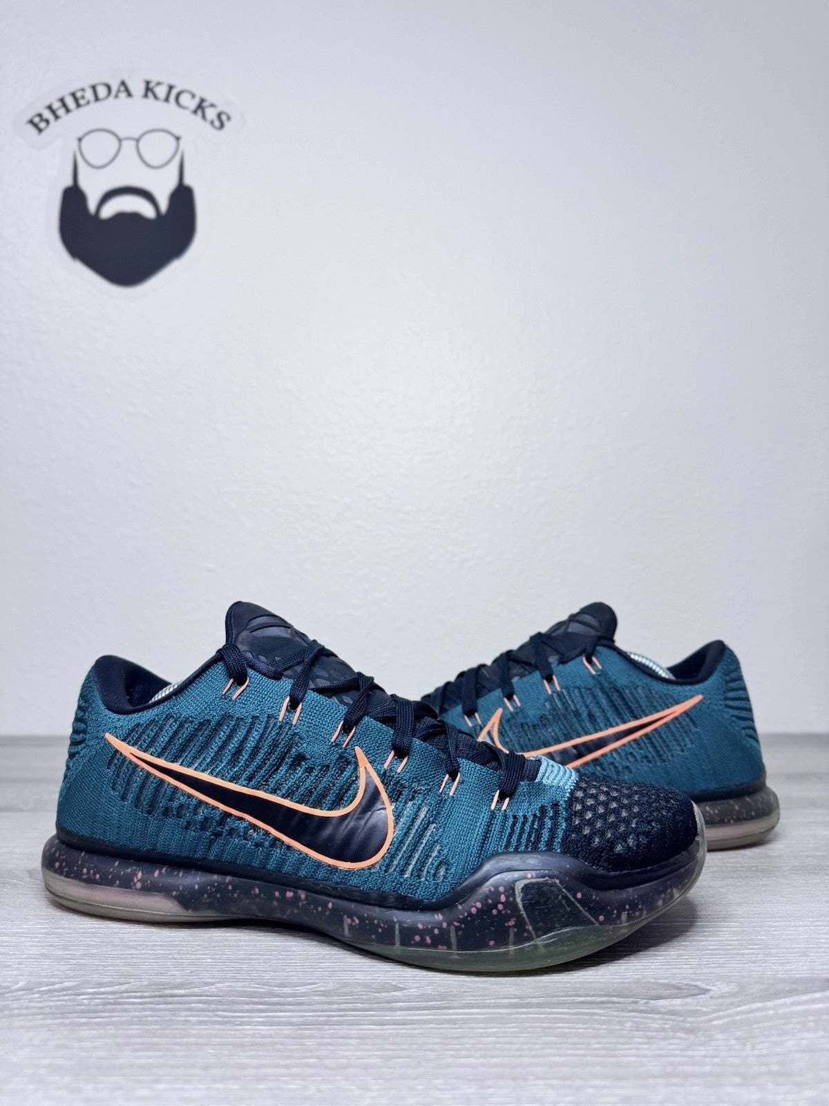 Djokovic Asics Shoes Size 10.5 - Nike Kobe 10 Elite Low Drill Sergeant 2015 747212-303 Preowned