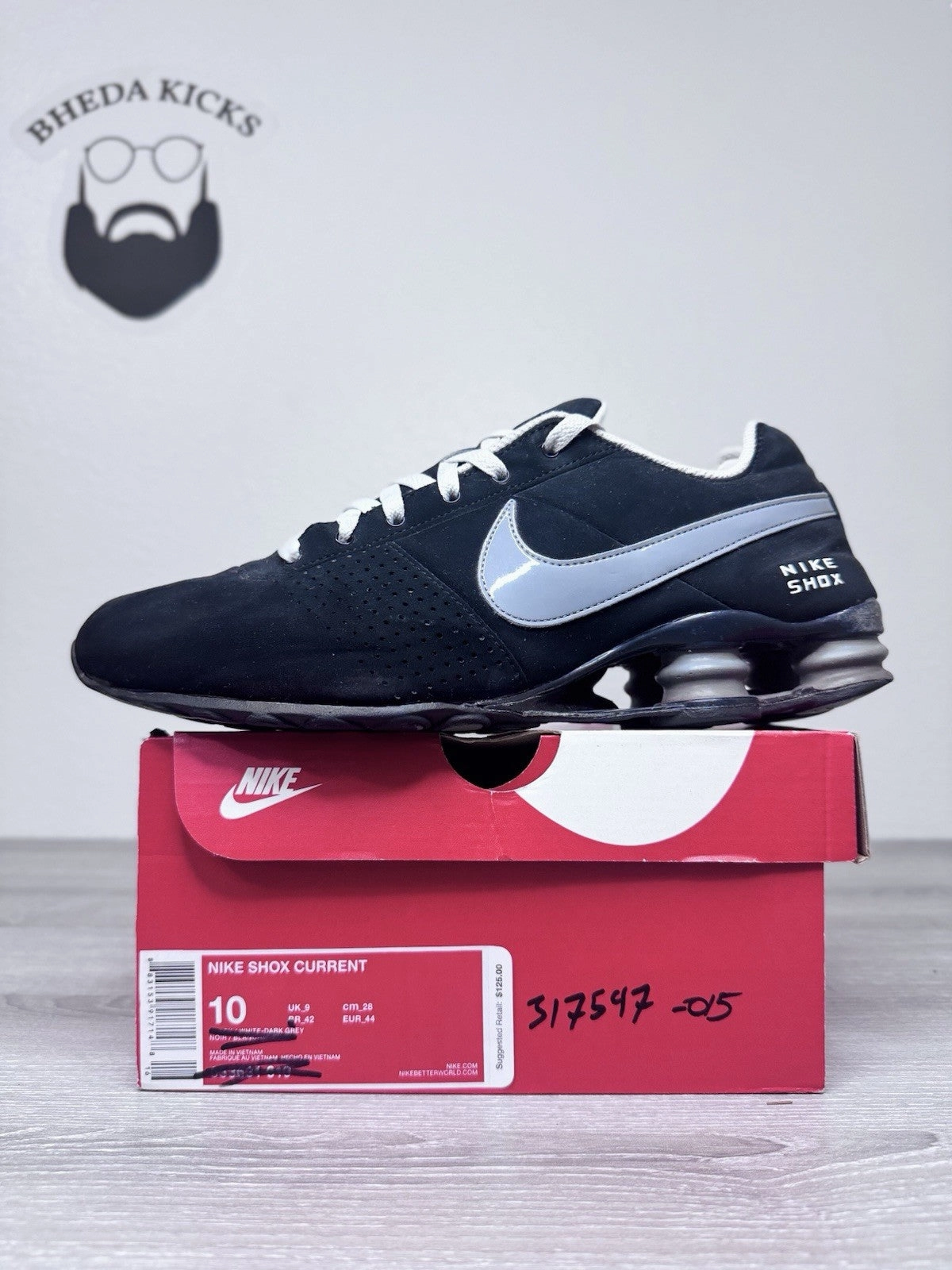 Asics Gtx Trail Shoes Size 10 - Nike Shox Deliver 317547-015 Black Grey Running Shoes Sneaker Rare