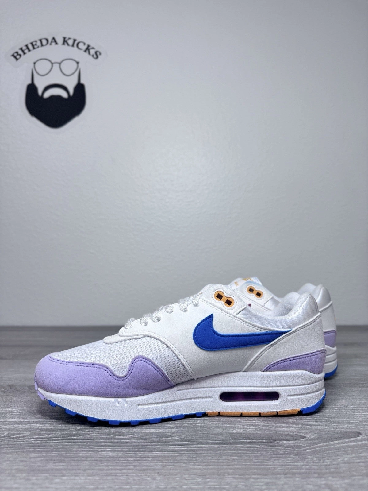 Size 10W/8.5M Nike Air Max 1 '87 Easter Multicolor Alchemy Pink Blue HF5071-100 Asic Running Shoes Amazon