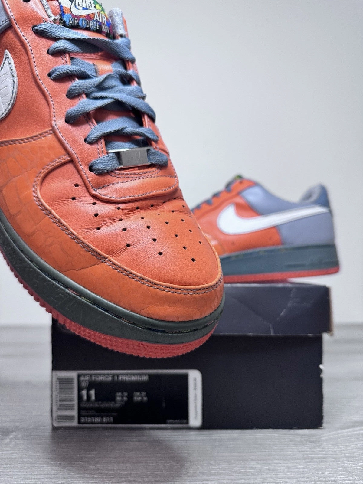 Size 11 - Nike Air Force 1 Premium 07 Gaucho's Gym 315180-811 Preowned Asics Tennis Shoes Canada