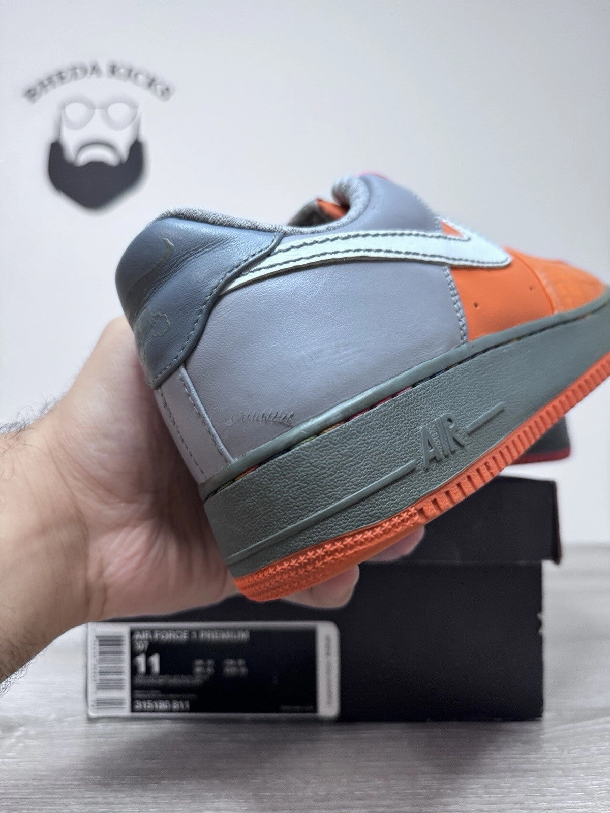 Size 11 - Nike Air Force 1 Premium 07 Gaucho's Gym 315180-811 Preowned Nike Shoes That Look Like Asics