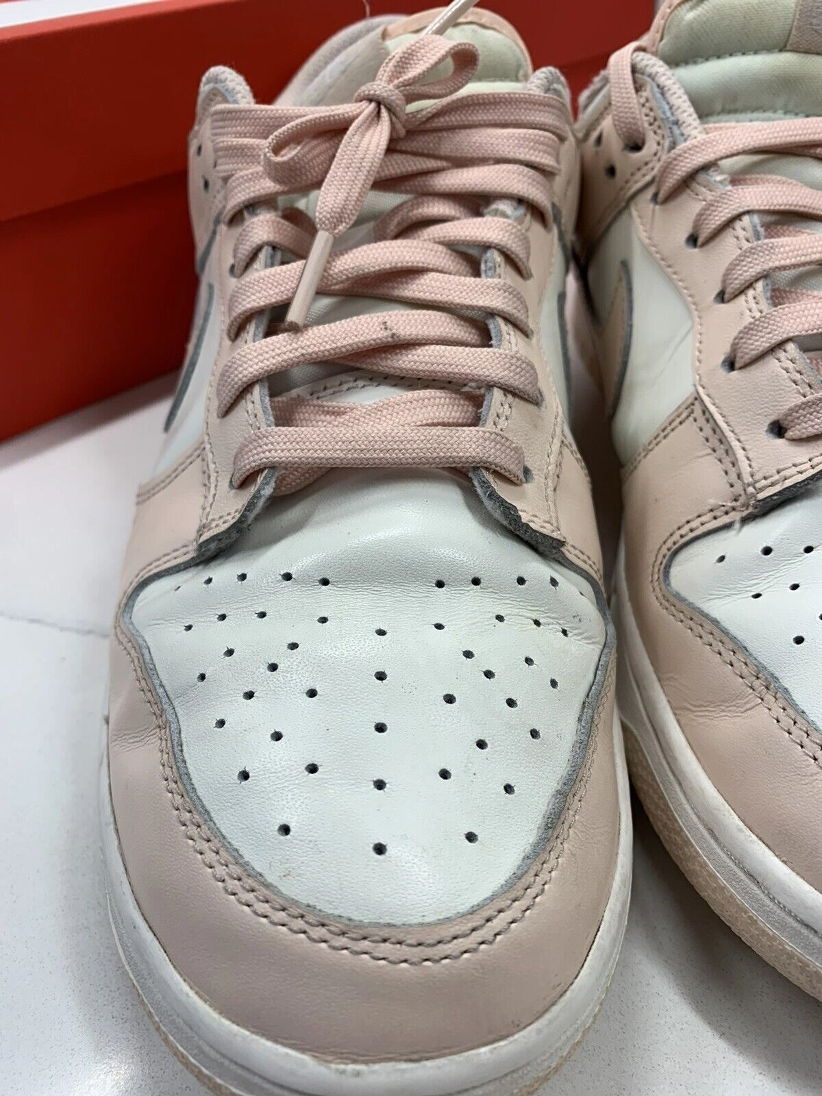 Size 11W/ 9.5 Mens- Nike Dunk Low Orange Pearl 2021- Clean Asic Gel Kayano Running Shoes