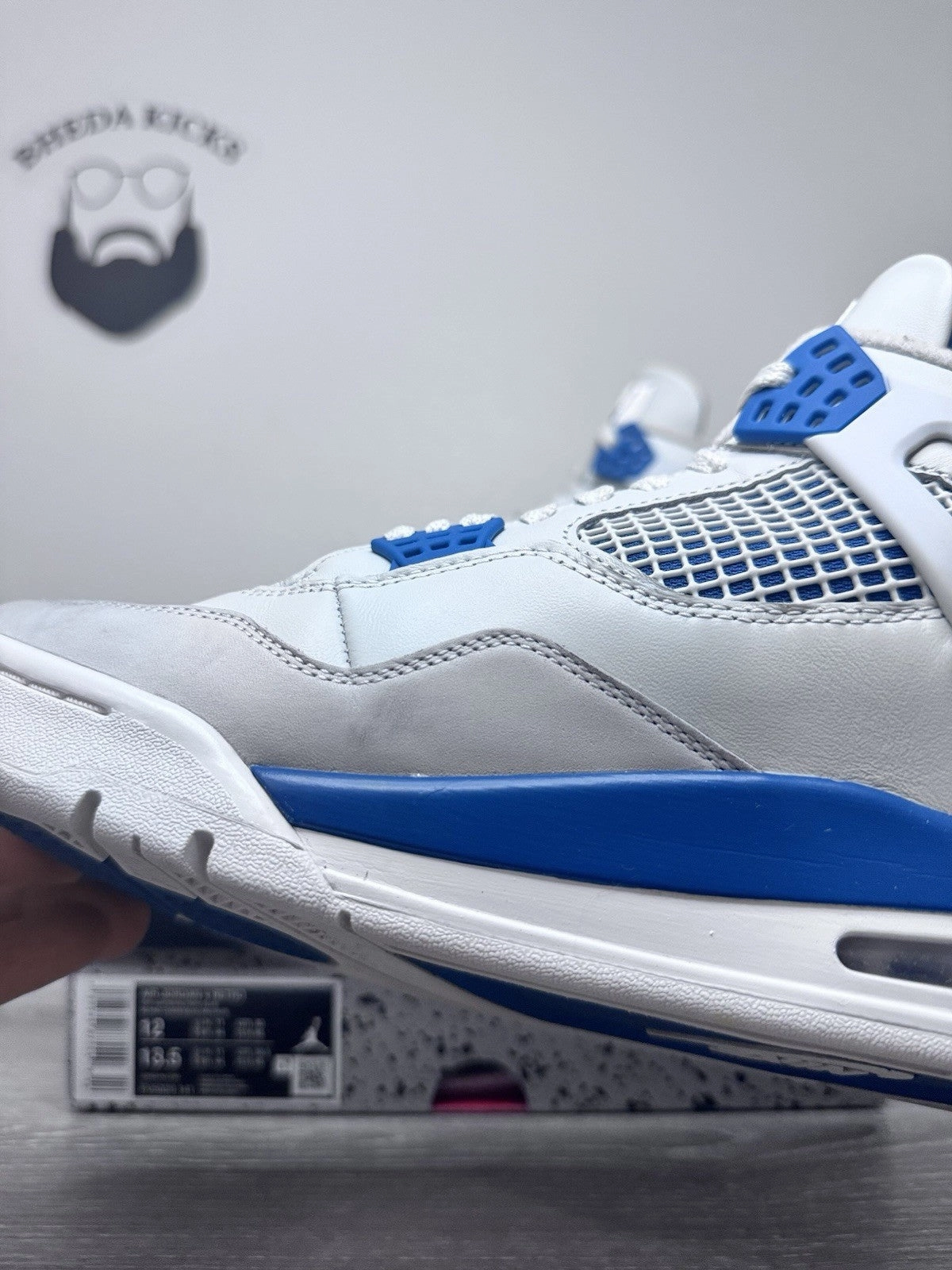 Size 12 - Nike Air Jordan 4 Retro Shoes Preowned Military Blue FV5029-141 Asics Japan S Pf Sportstyle Shoe