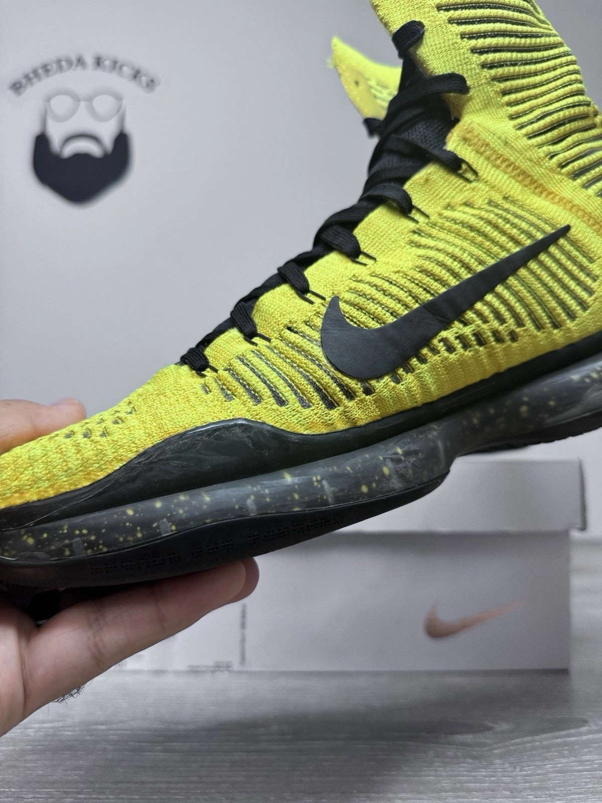 Slip Resistant Shoes Asics Size 12 - Nike Kobe 10 X Elite Shoes High Opening Night Yellow Black 802762-707