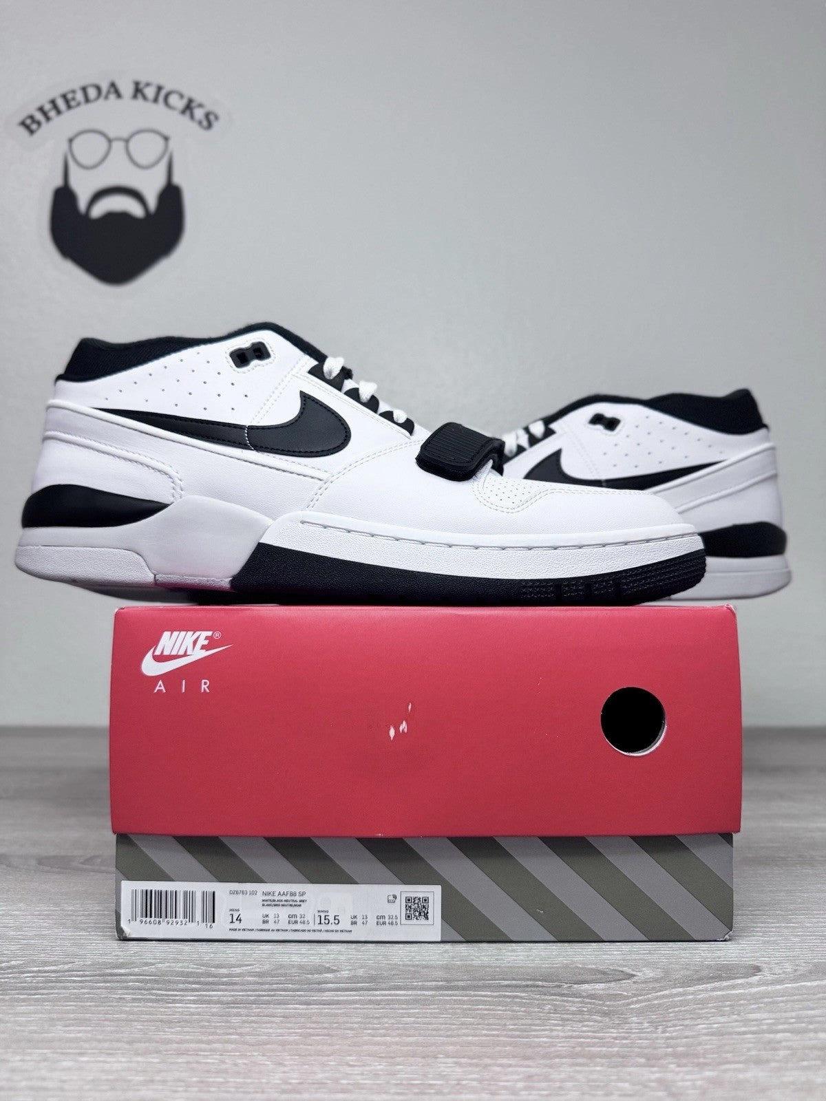 Size 14 - Nike Air Alpha Force 88 SP DZ6763-102 Billie Eilish White Black Grey Asics Volleyball Shoes Australia