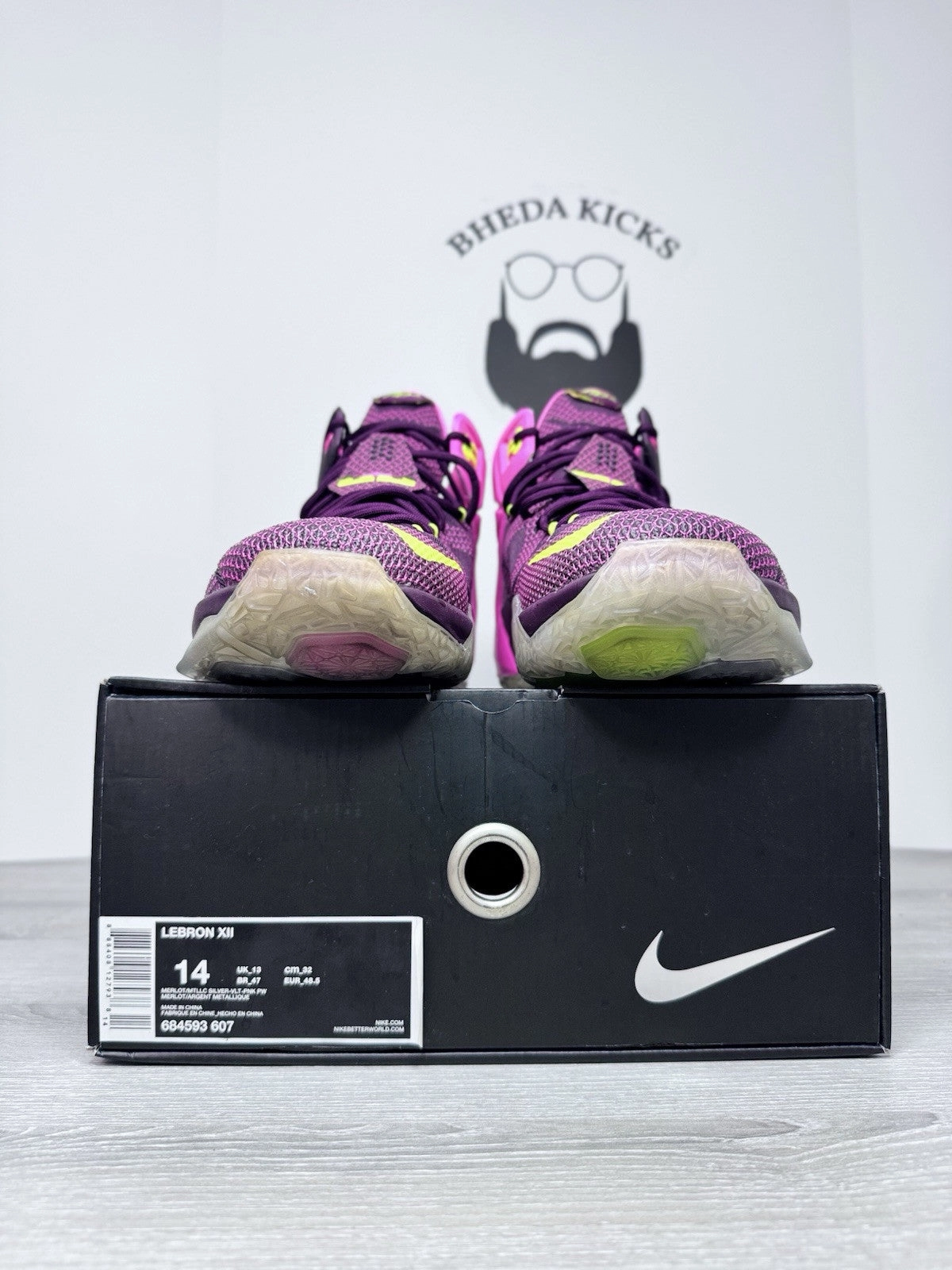 Size 14 - Nike Lebron James XII 684593-607 Double Helix Men's Basketball Shoes Asics Shoes 2025