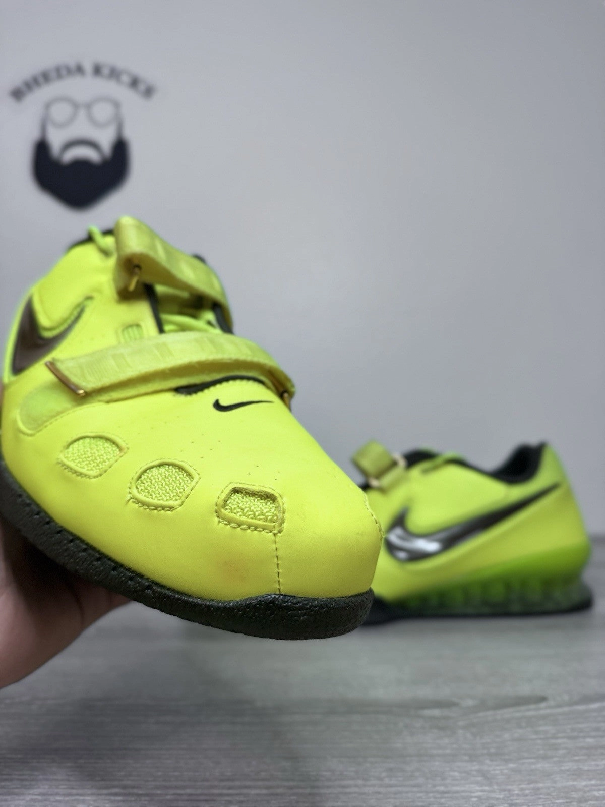 Size 15- Nike Romaleos 2 Volt 476927-700 Preowned Authentic Rare Shoes Asics Tiger Gel-mai Shoes