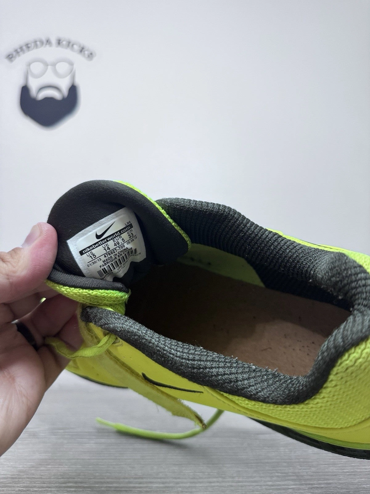 Size 15- Nike Romaleos 2 Volt 476927-700 Preowned Authentic Rare Shoes Asics Gel-noosa Tri 9 Running Shoe