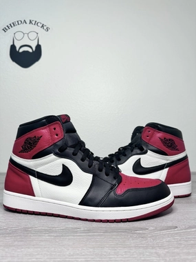 Size 16 - Nike Air Jordan 1 High OG Bred Toe Black Red 555088-610 Preowned Asics Gel Nimbus 26 Running Shoes