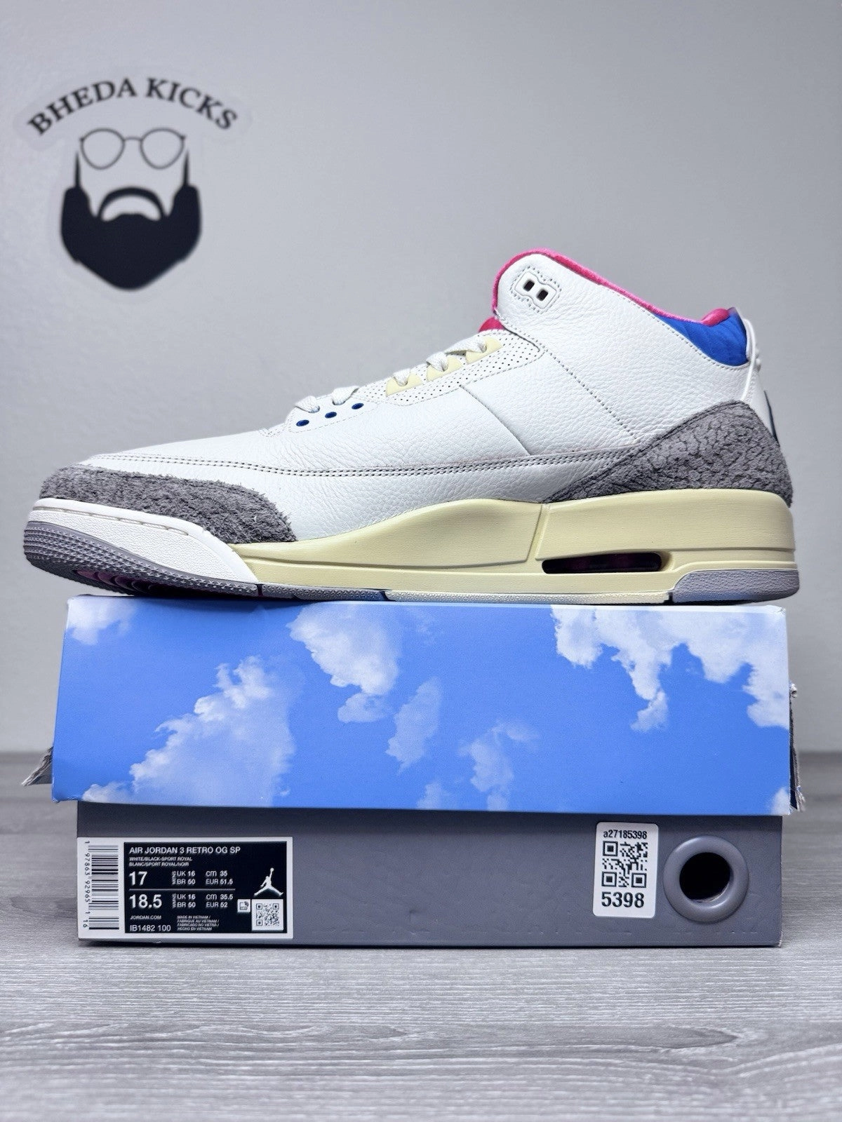 Asics Gel Flux Running Shoes Size 17 - Nike Air Jordan 3 Retro Seoul 2.0 Men's IB1482-100 Brand New