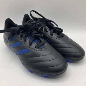 Adidas Originals Sl Rs Casual Shoes Size 2.5Y: Adidas Black/Blue Lace-Up Soccer Cleats