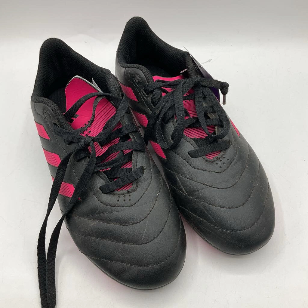 Adidas Tiger Print Shoes Size 3Y: Adidas Black/Pink Lace-Up Soccer Cleats