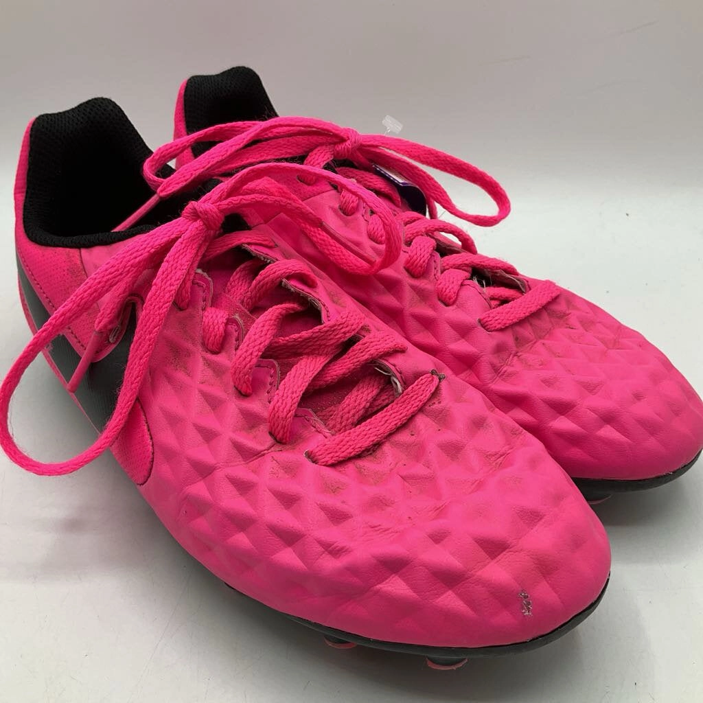 Size 3Y: Nike Pink/Black Lace-Up Soccer Cleats Asics Gel Sonoma 3 Trail Running Shoes
