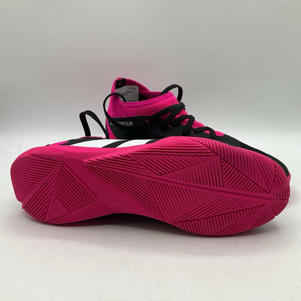 Adidas Dame Certified Basketball Shoes Size 4Y: Adidas Black/Pink Lace-Up Soccer Cleats