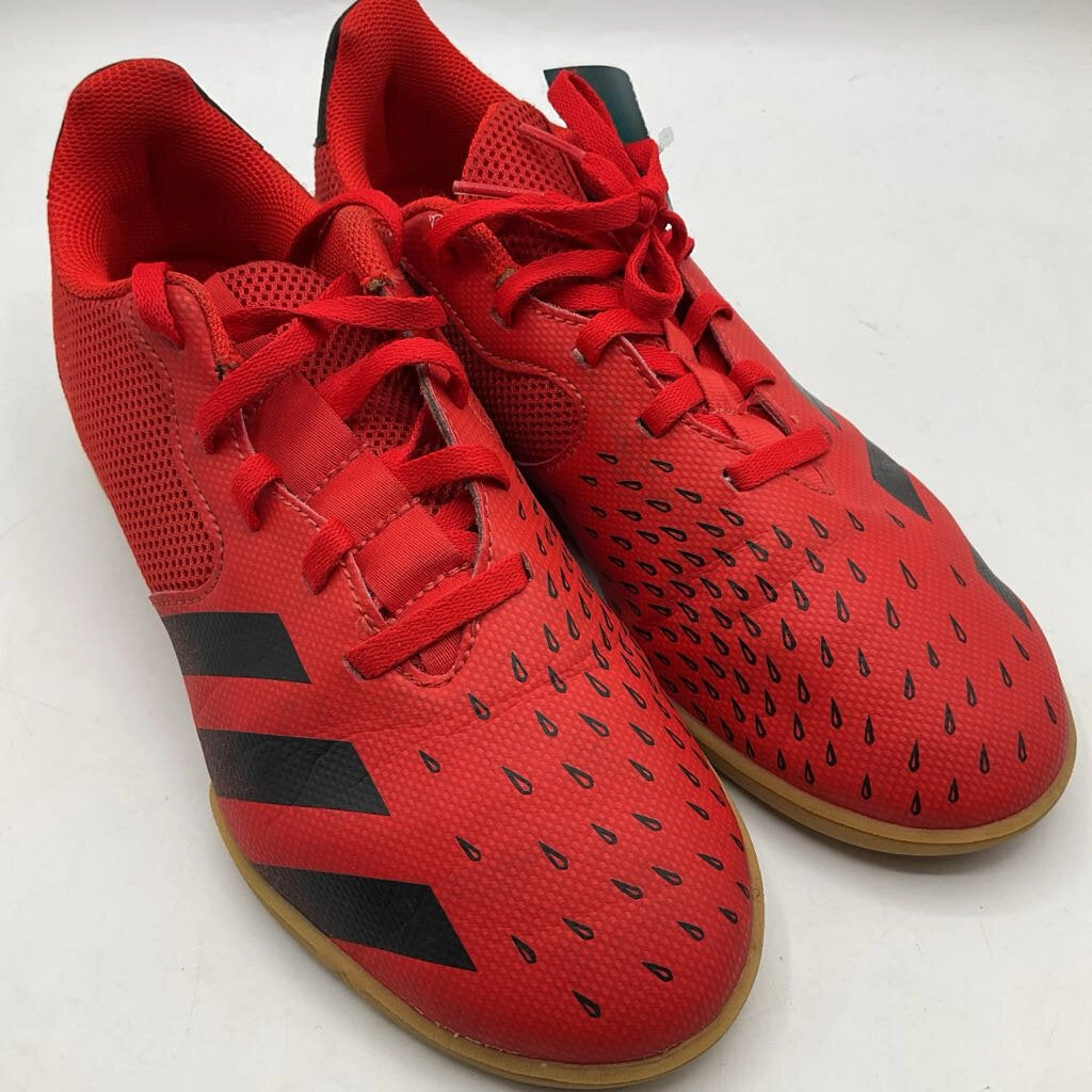 Adidas Originals Sl 72 Casual Shoes Size 5.5Y: Adidas Red/Black Lace-Up Indoor Soccer Cleats