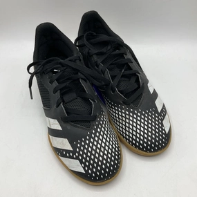 Size 5y: Adidas Black/White Lace-Up Indoor Soccer Cleats Adidas Slip-on Shoes