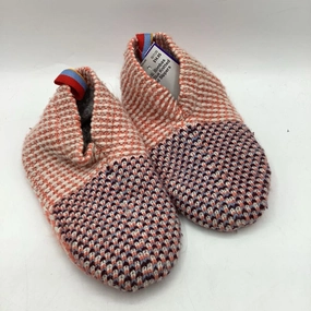 Size 8-10: Bombas Orange/Blue Knitted Gripped Slippers Paw Paw Slippers