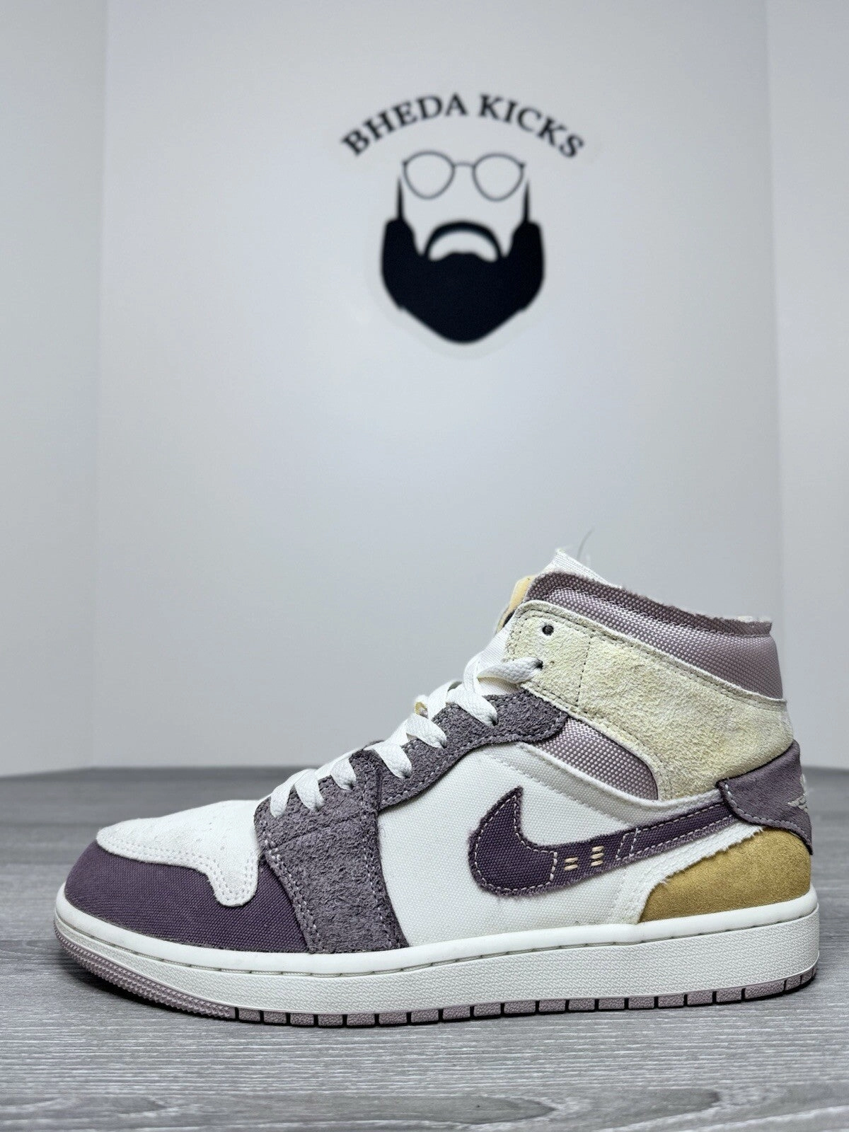 Size 9.5 - Nike Air Jordan 1 Mid SE Craft Taupe Haze  (DM9652-102) Mens Paolini Asics Shoes