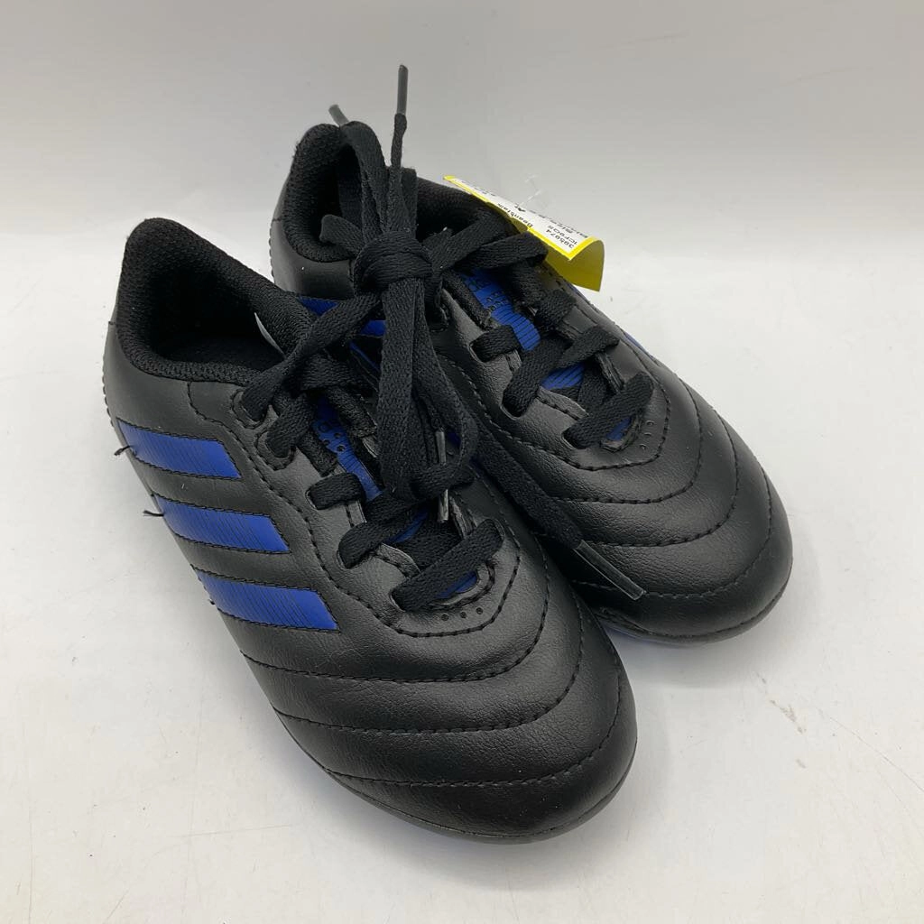 Size 9.5: Adidas Black/Blue Lace-Up Soccer Cleats Adidas Weight Lifting Shoes
