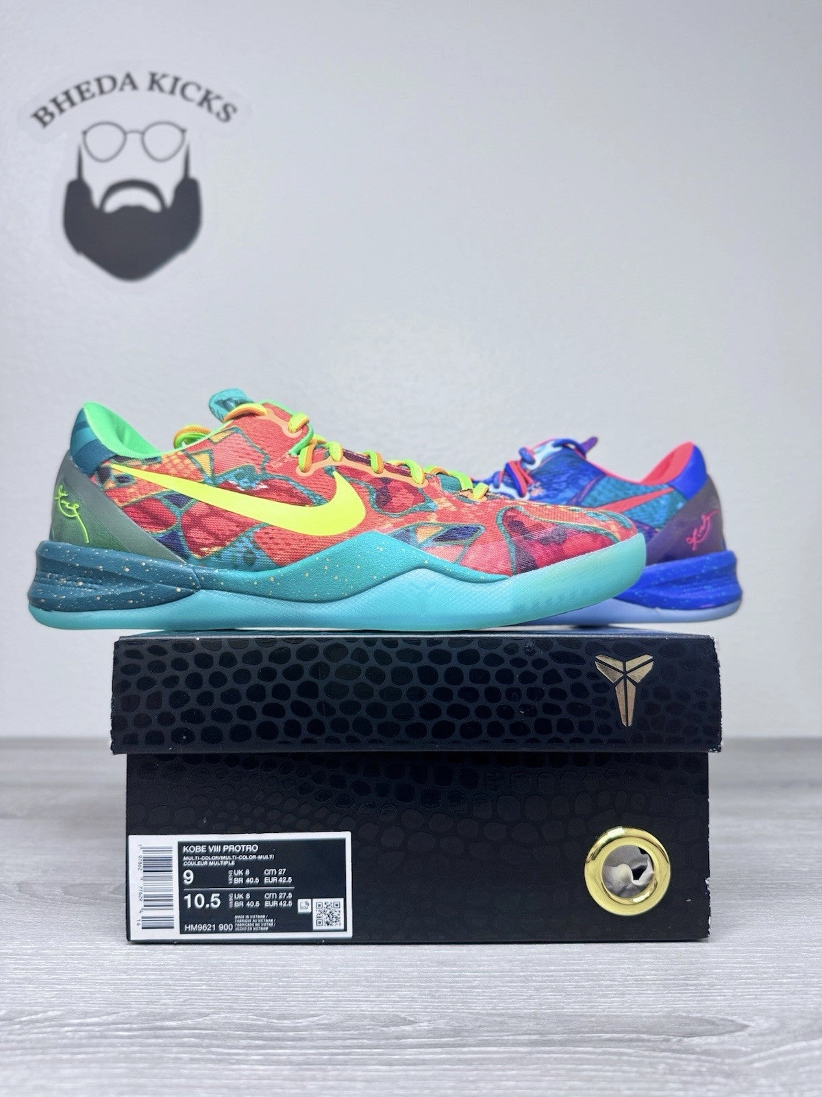 Sara Hall Asics Shoes Size 9 - Nike Kobe 8 Protro What the 2025 Mens HM9621-900 Preowned