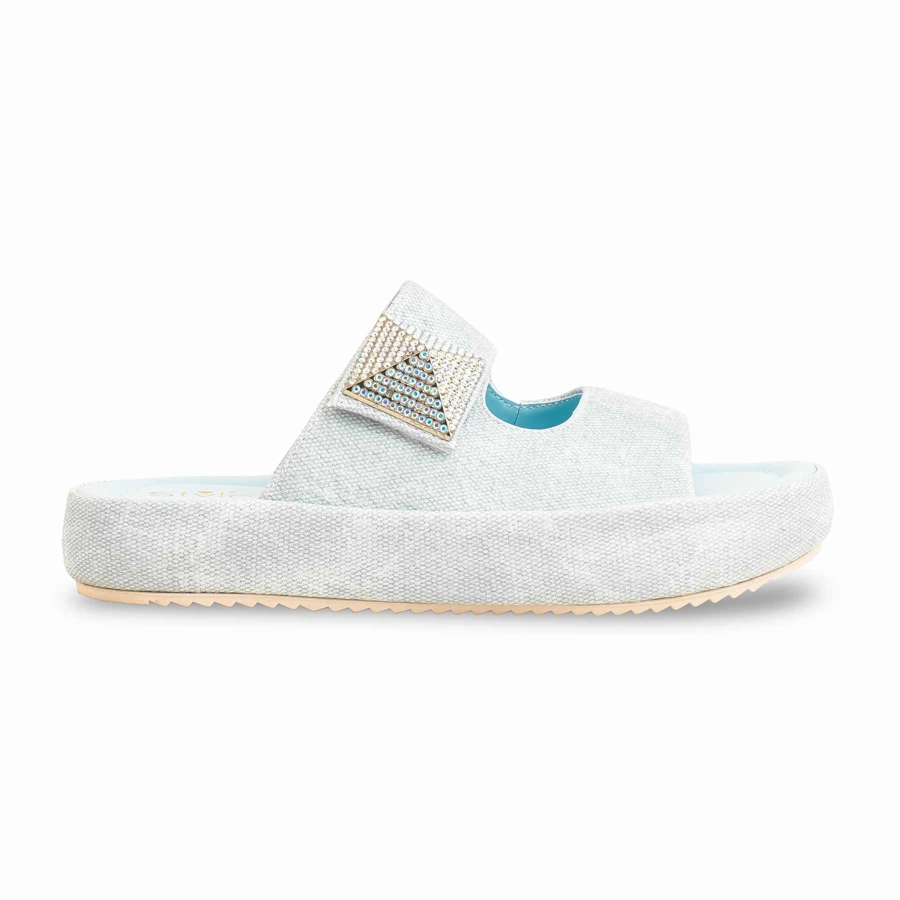 Sky Blue Formal Slipper For Women PU0444 Shark Slippers Fortnite