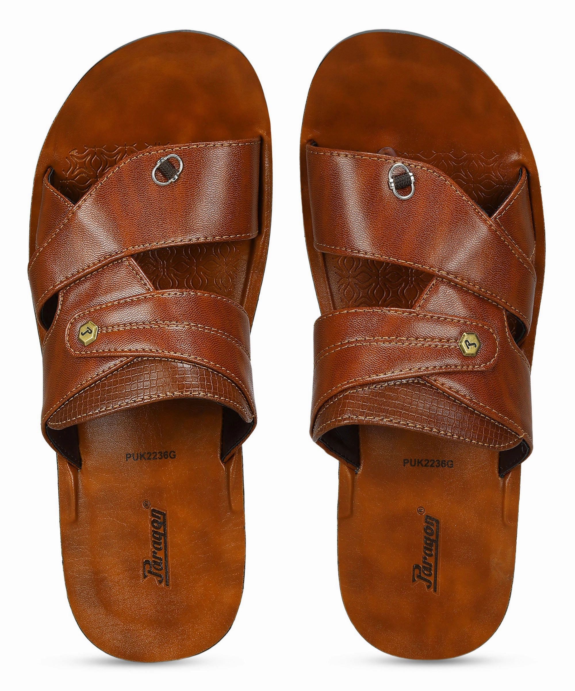 Polo Ralph Lauren Slide Sandals Paragon Men's Slip-on Brown Sandals for Men | Comfortable Sole & Durable