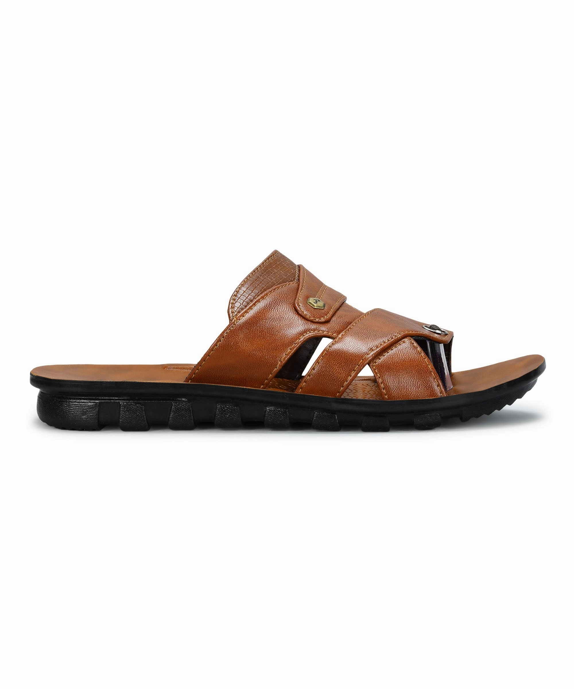 Calia Sandals Paragon Men's Slip-on Brown Sandals for Men | Comfortable Sole & Durable