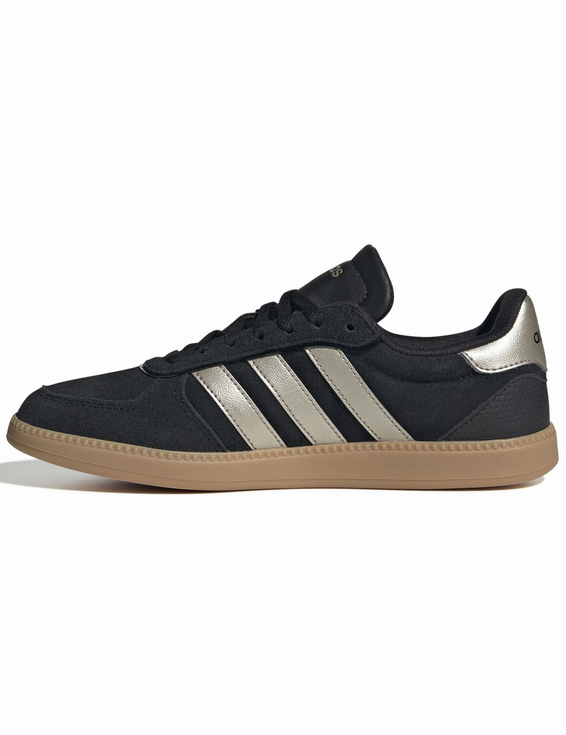 Adidas Youth Basketball Shoes Breaknet Sleek Shoes - Core Black/Cyber Metallic/Gum 3