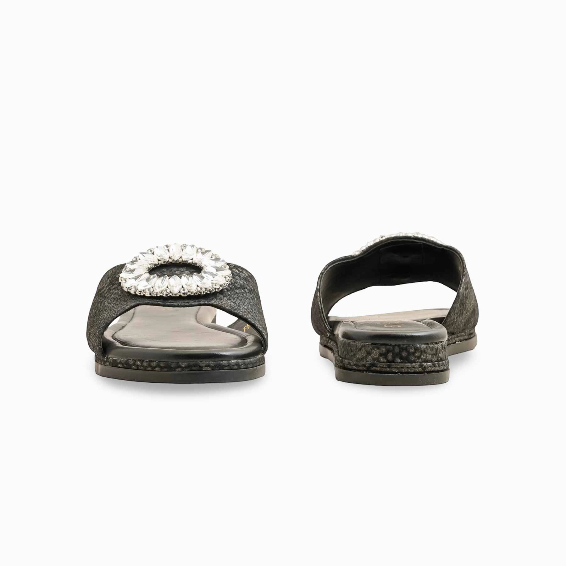 Black Formal Slipper FR8376 Orleans Saints Slippers