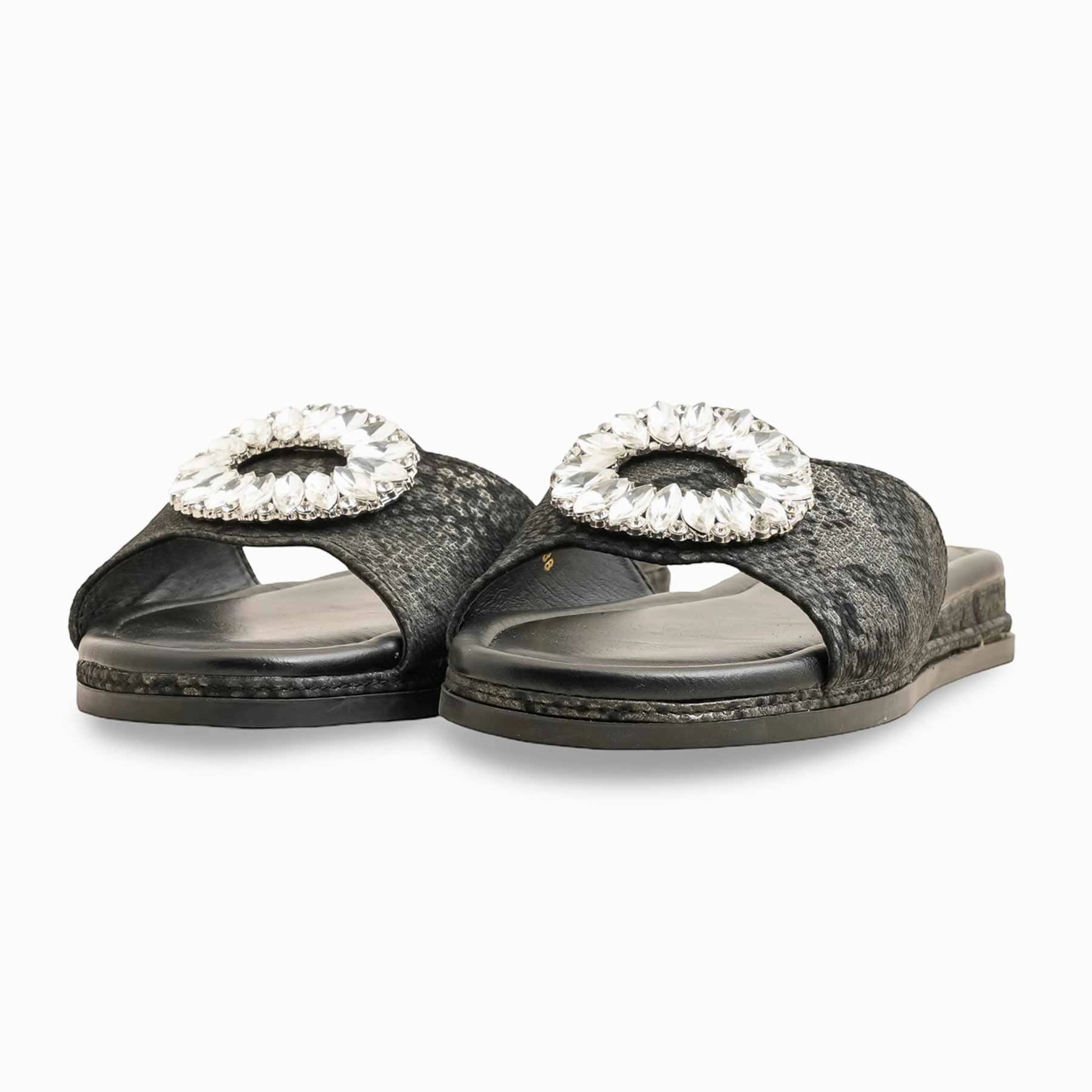 Poop Slippers Black Formal Slipper FR8376