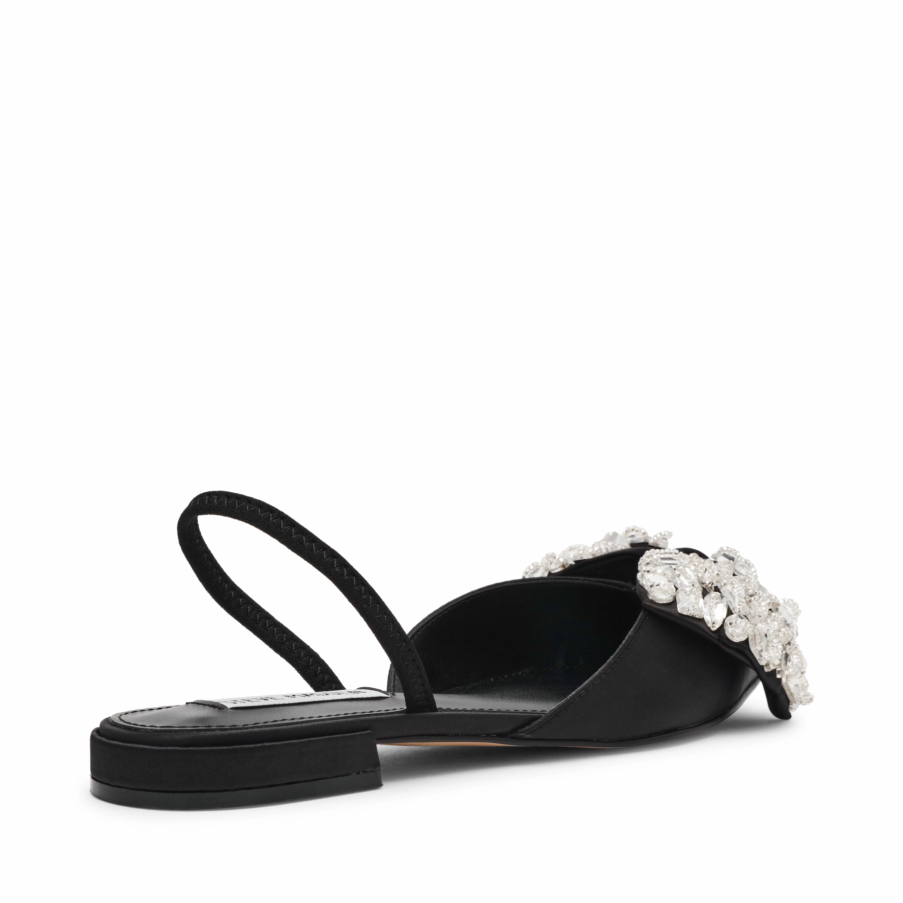 SLOANE ST. BLACK FLAT SANDALS Bunny Flat Shoes