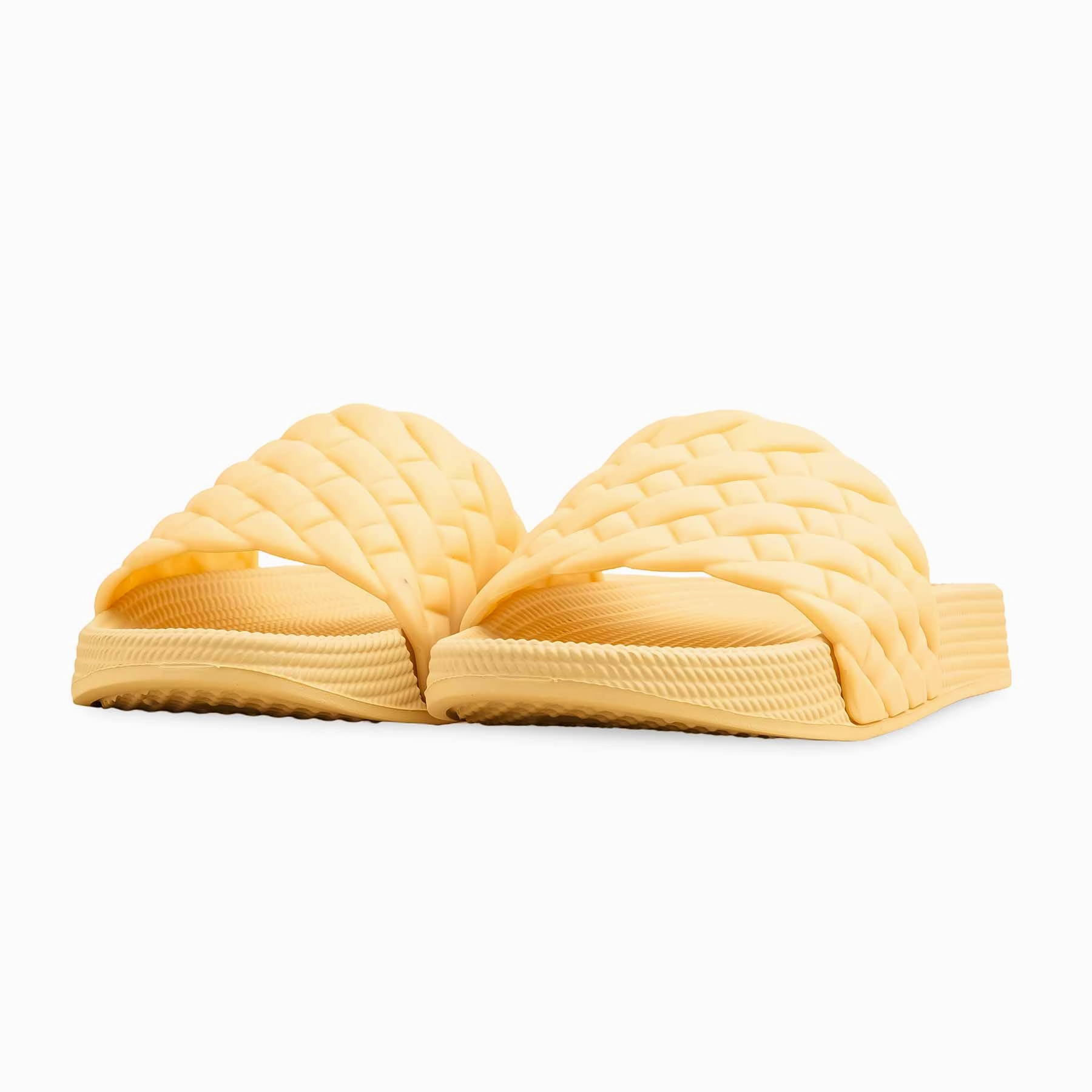 Tan Leather Flat Shoes Beige Casual Softy For Ladies CL9359