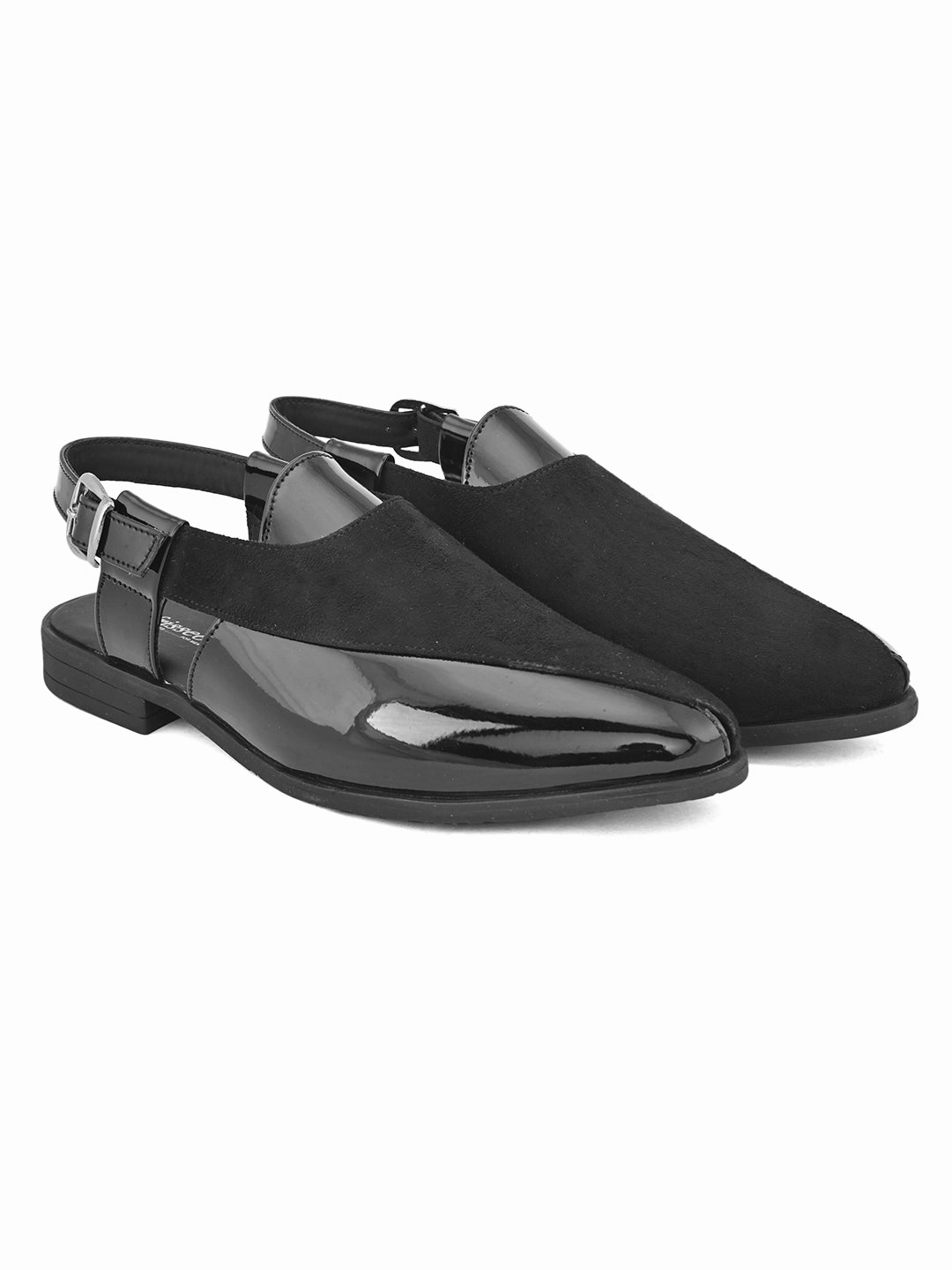 Pearl Slippers Emirati Black Crossover Sandals