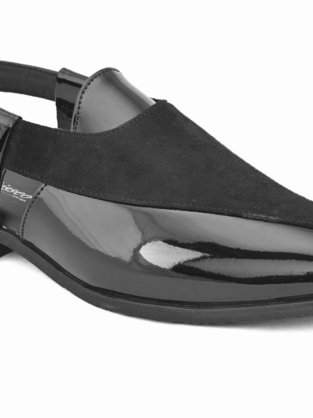 Johnny Was Slides Emirati Black Crossover Sandals
