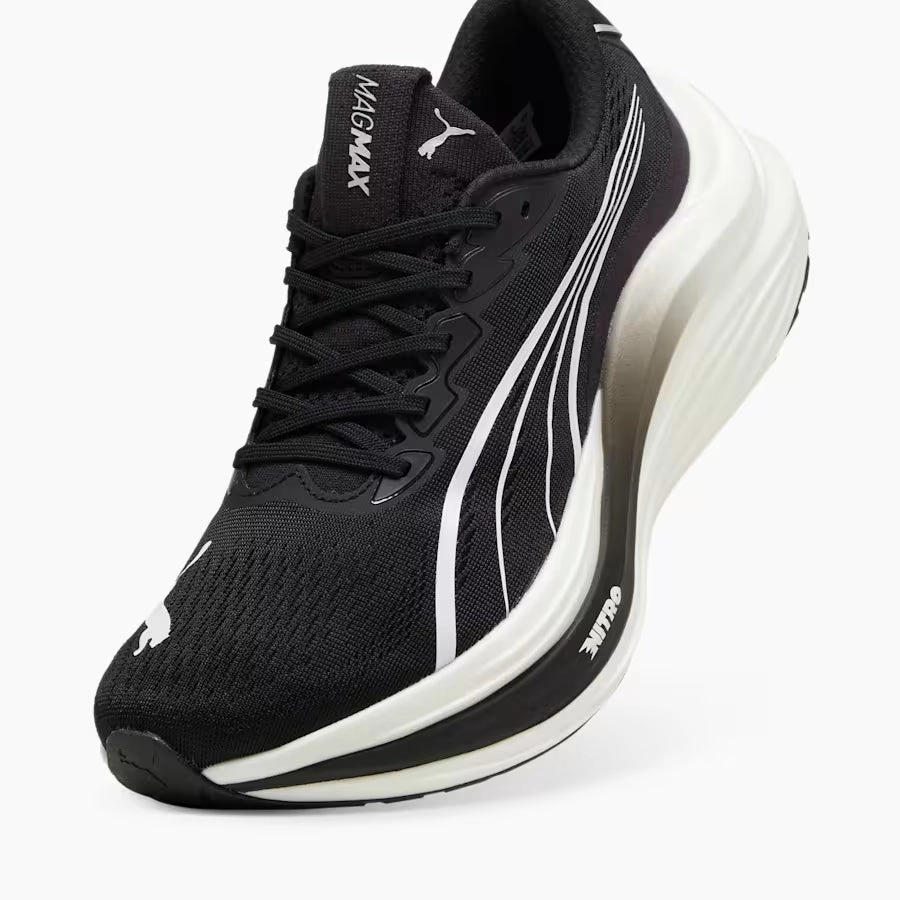PUMA Mens Magmax - PUMA BLACK-PUMA WHITE-COOL DARK GRAY Asics Tokyo 2020 Running Shoes