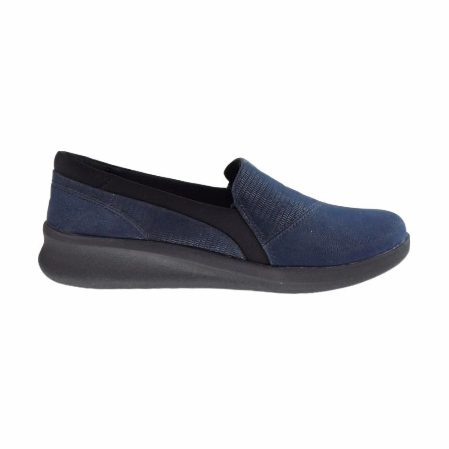Classic All Terrain Clog Casual Shoes Clarks Sillian 2.0 Eve Synthetic Women's Shoes Navy