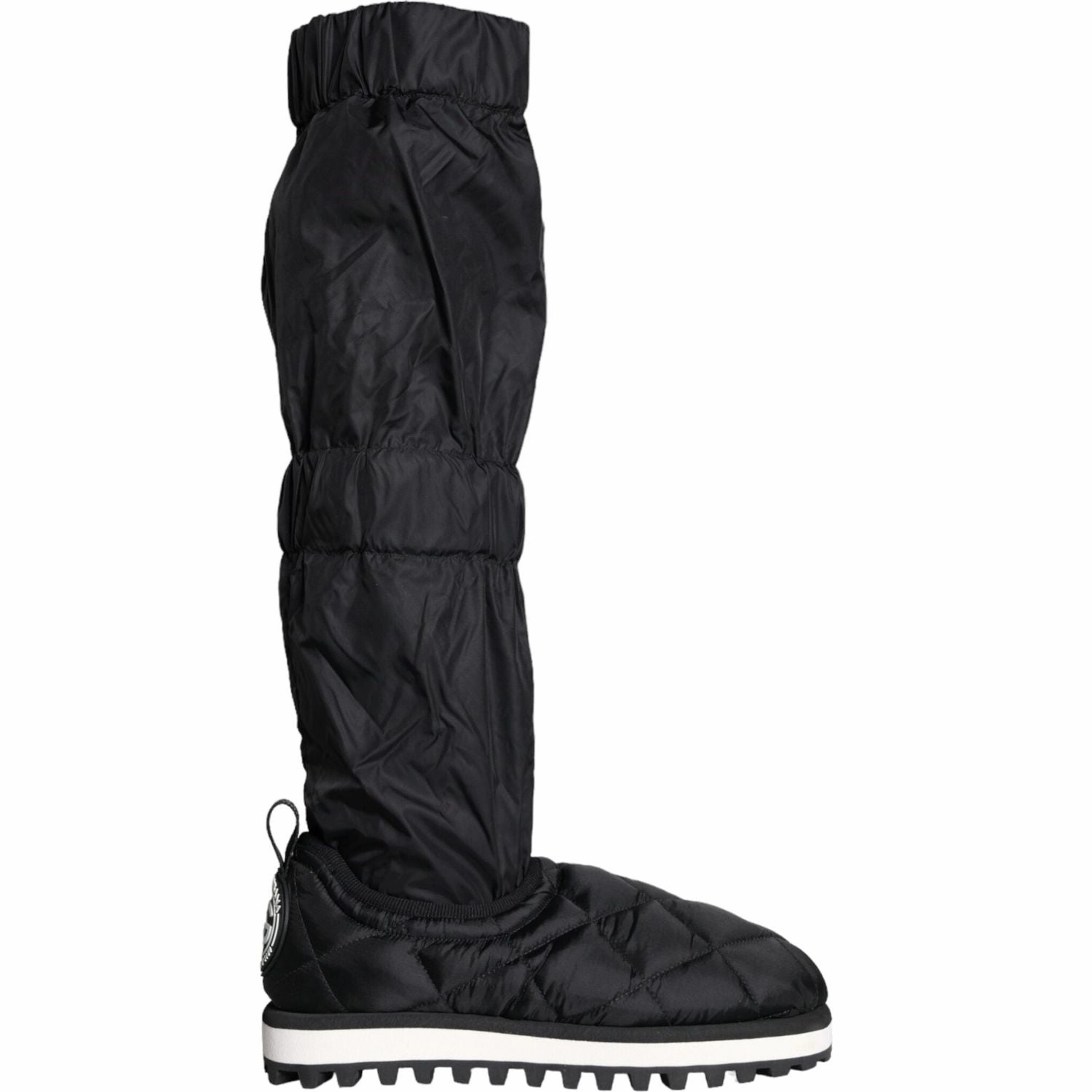 Mockba Sneakers Dolce & Gabbana Black Quilted High Top Boots Sneakers Shoes