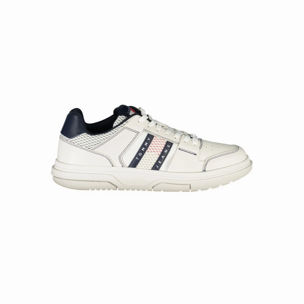 Tommy Hilfiger Blue Leather Men Sneaker Adult Sneakers