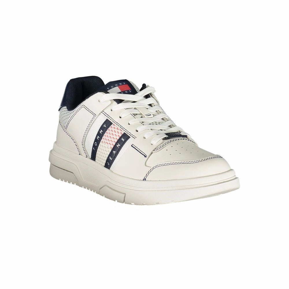 Block Sneakers Tommy Hilfiger Blue Leather Men Sneaker