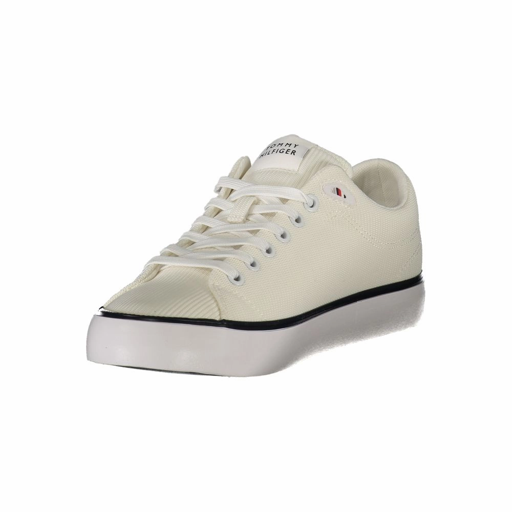 Tommy Hilfiger White Polyester Men Sneaker Sneakers For Sale Online