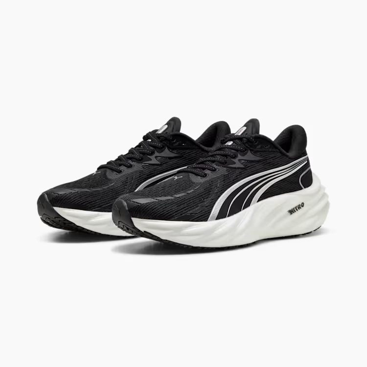 PUMA Womens Velocity Nitro 4 - PUMA BLACK-PUMA WHITE Asic Tennis Shoes