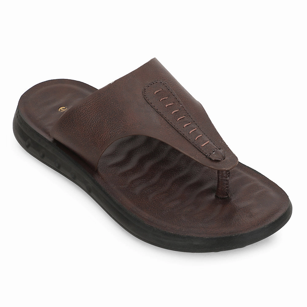 Healers Brown Casual Slipper For Men GHD-82 By Liberty Sliver Slippers