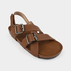 Boys Sandal H1040-512-BROWN Heat Warming Slippers