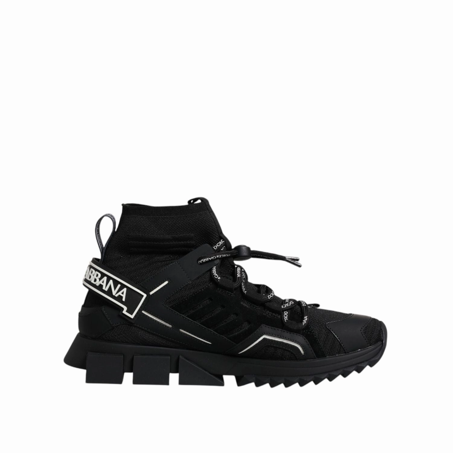 Sneakers Fresh Foam Dolce & Gabbana Black Sorrento Logo Men Sneakers Socks Shoes