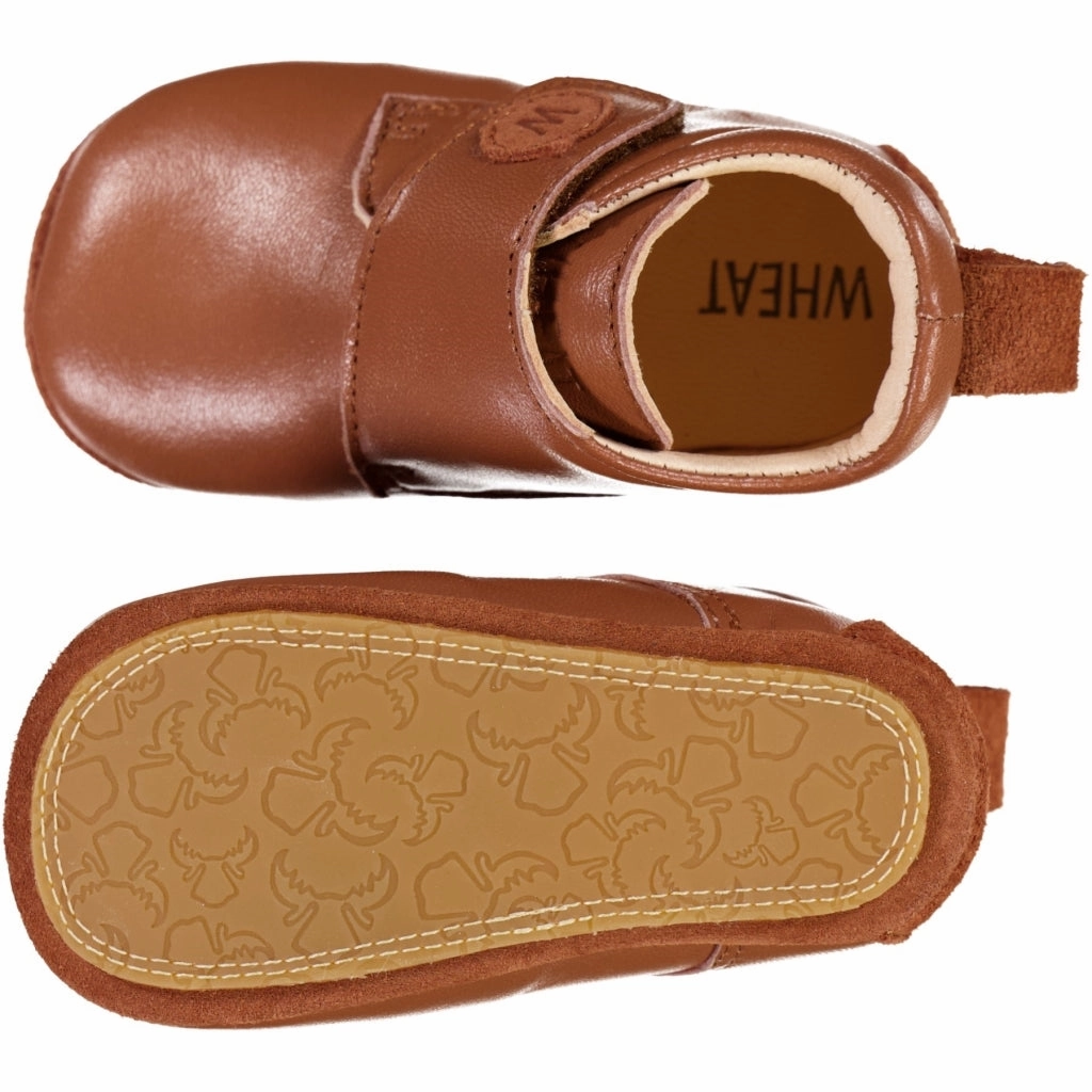Dakota Leather Indoor Shoe - amber brown Online Slippers