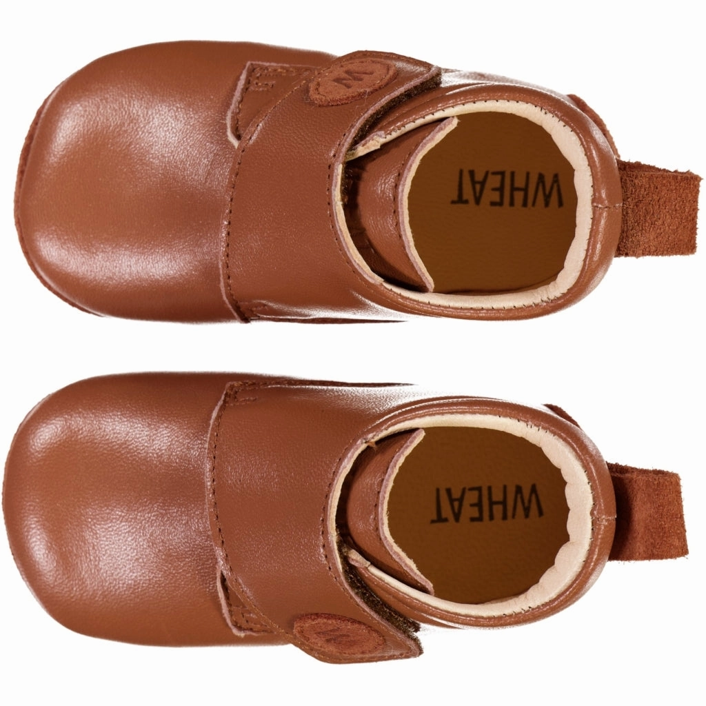 Pictures Of Ballerina Slippers Dakota Leather Indoor Shoe - amber brown