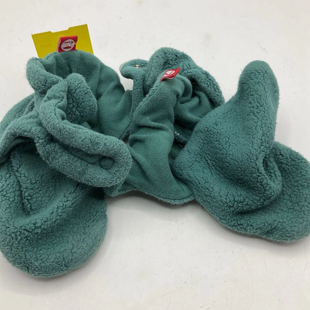 Felted Wool Slippers Diy Size 2: Zutano Green Fleece Booties