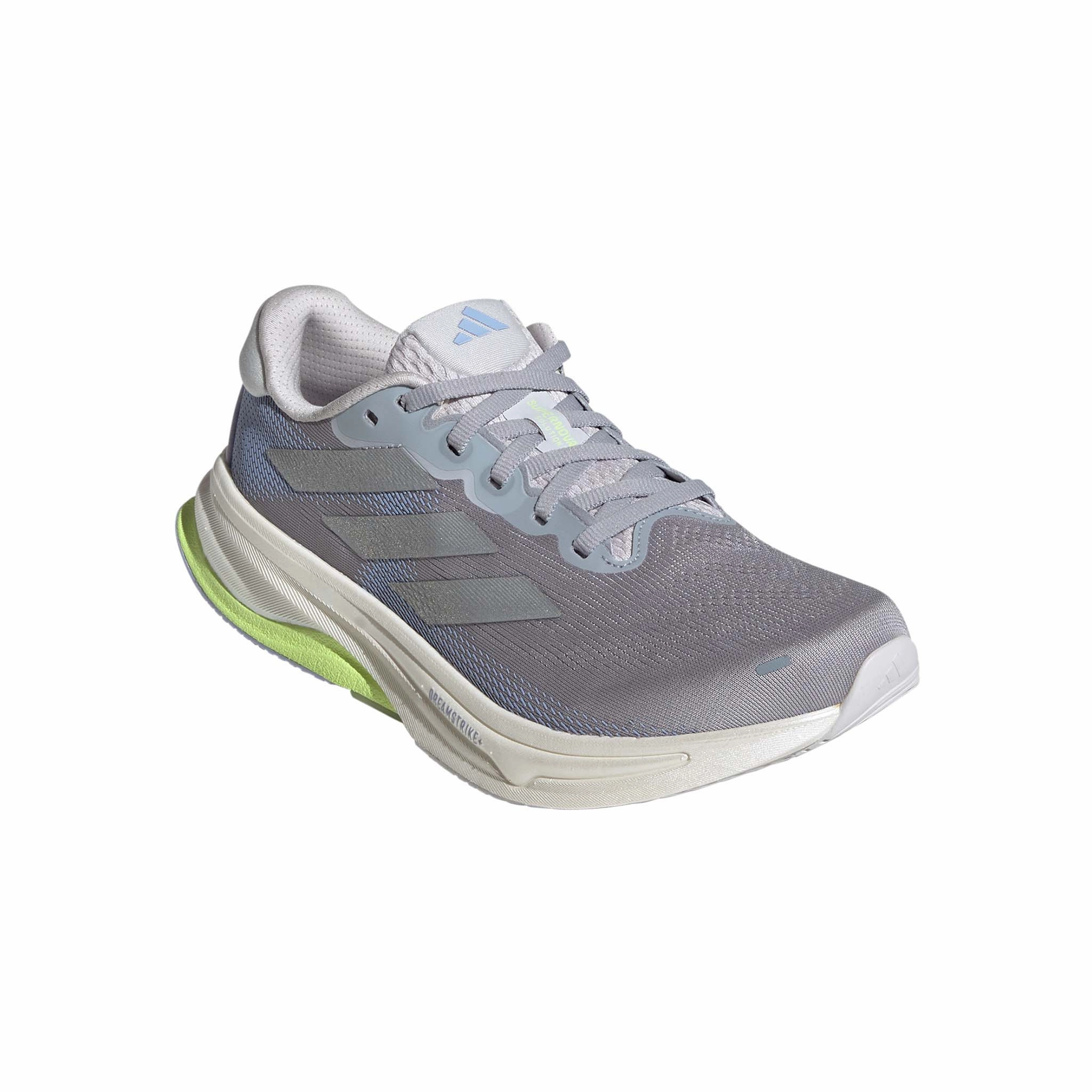 adidas | Women's Supernova Solution 2 Running Shoes - Halo Silver Adidas Brand With The 3 Stripes Shoes
