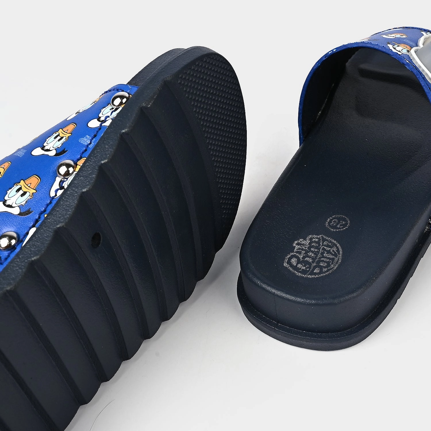 Pou Slippers Boys Slides SF-09-Blue